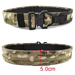 Cinturón táctico MOLLE Multicam con hebilla liberación rápida