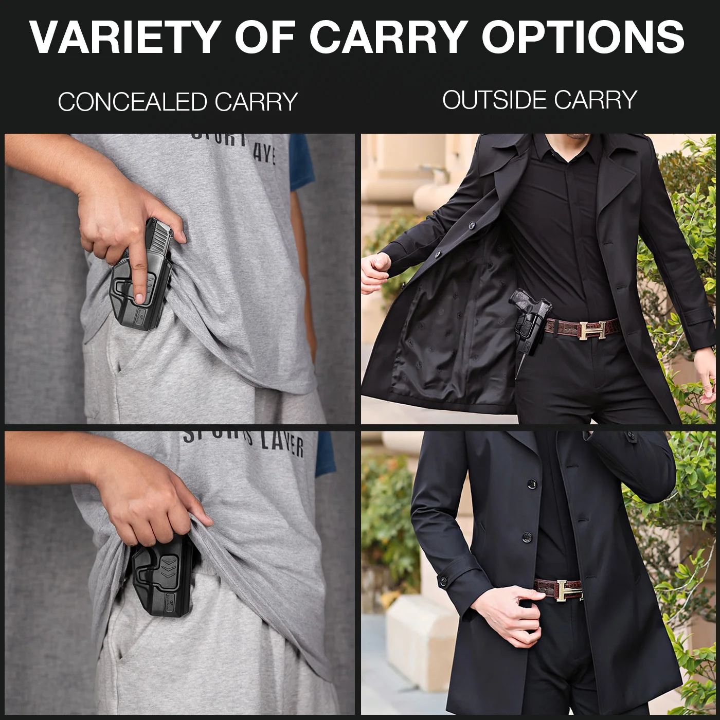 Funda táctica Level II Glock G43 – Extracción rápida Liberación con el dedo - imagen 5