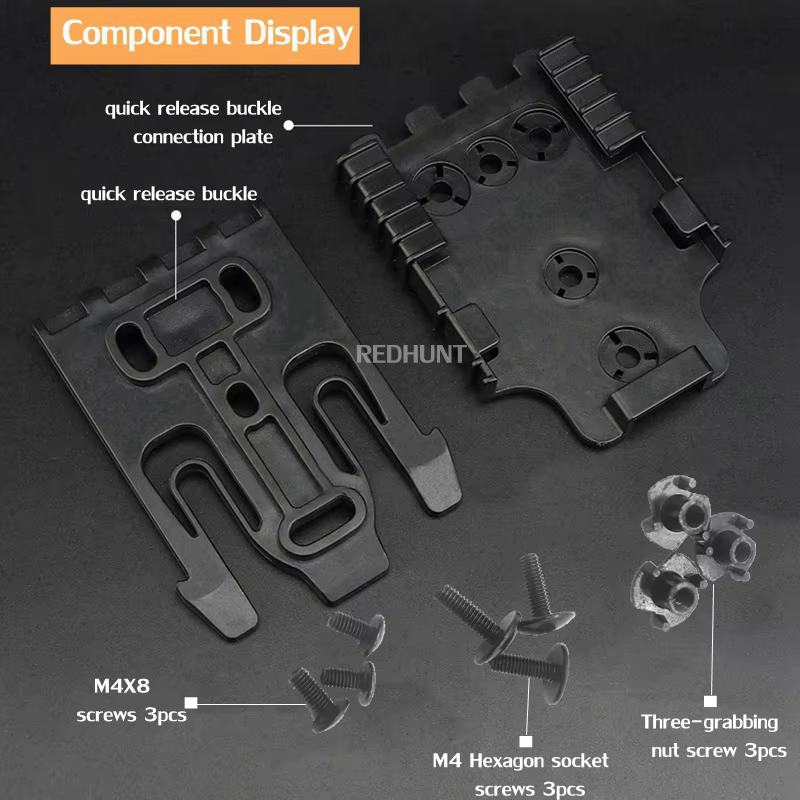 Funda muslo táctica QLS 22 – Adaptador pistola polímero - imagen 4
