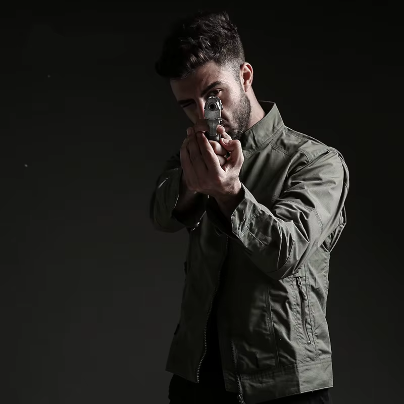 Mege chaqueta táctica militar exterior para hombre con bolsillos MOLLE - imagen 3