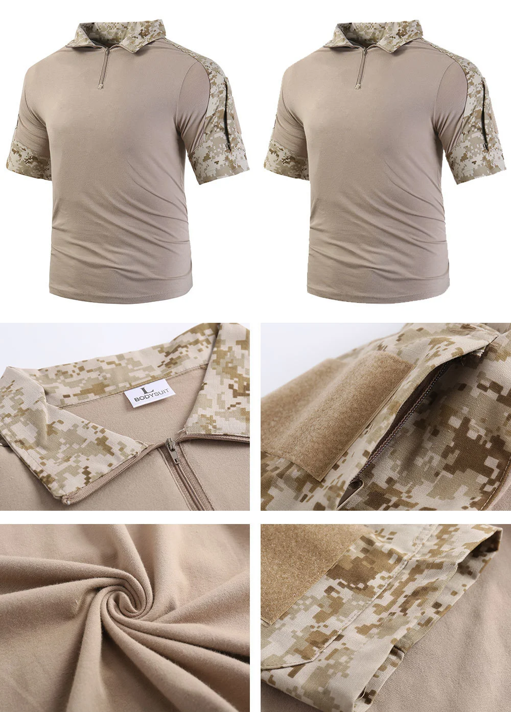 Camiseta camuflada lista para actividad