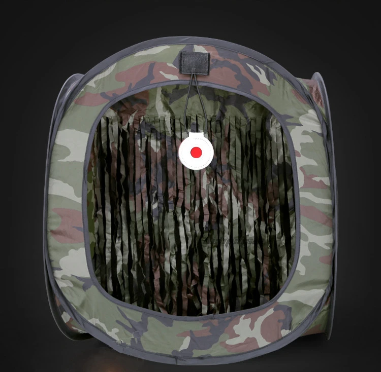 Tienda de tiro plegable táctica en camuflaje bosque