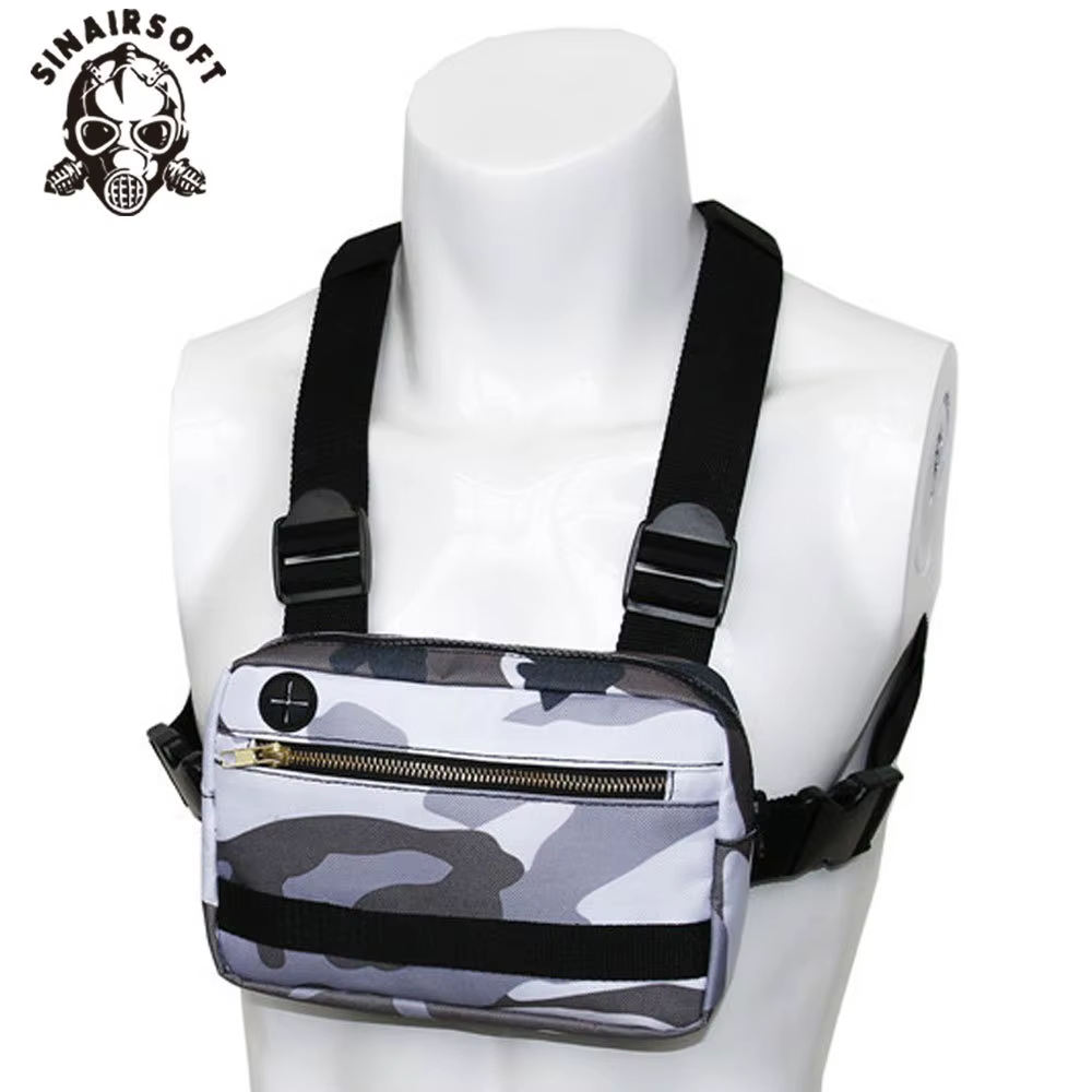 Chaleco táctico MOLLE Airsoft con bolsillo frontal - imagen 5