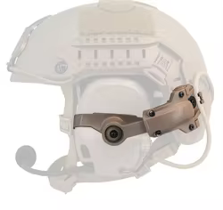 Auriculares tácticos AMP con reducción de ruido para riel de casco
