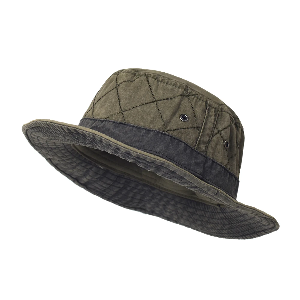 Sombrero tipo panamá/cubo de algodón lavado