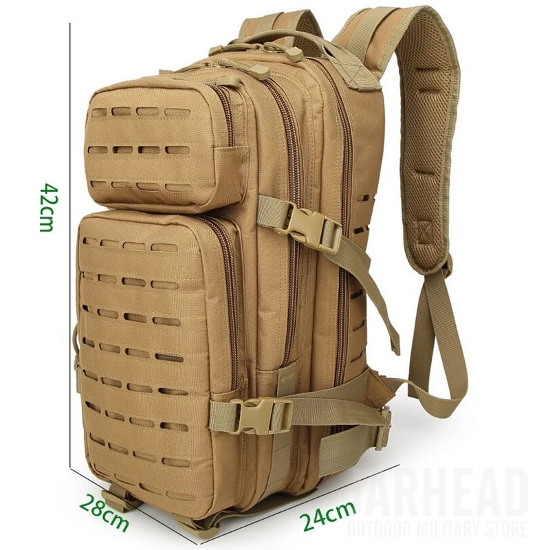 Mochila táctica MOLLE de nailon 900D 30L