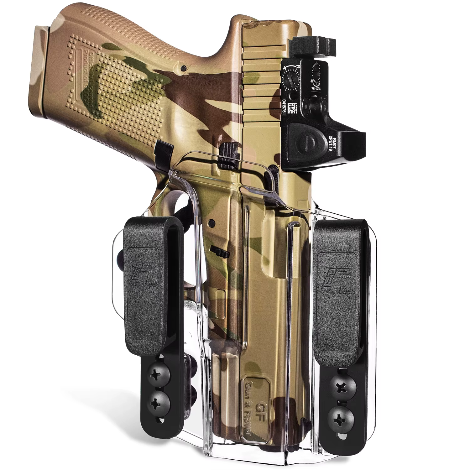 Funda táctica de polímero transparente IWB/OWB para pistola diestra - imagen 2