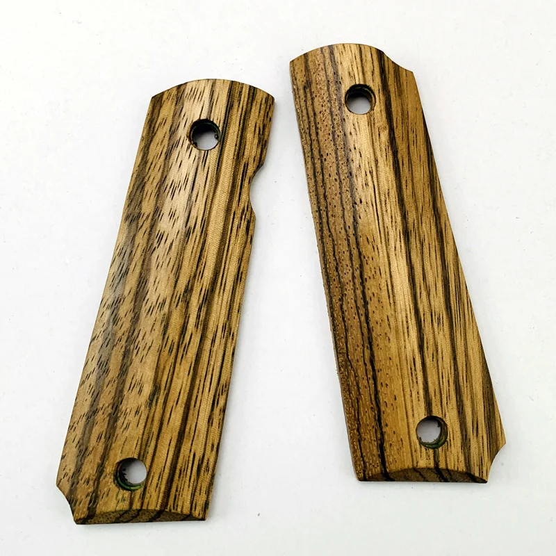 Grips madera cebra para pistola 1911 – CNC táctico - imagen 3