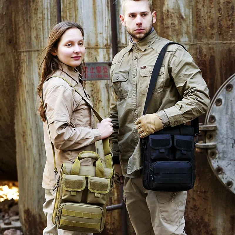 Bolso táctico messenger camuflaje militar – Bandolera acolchada para campo - imagen 4