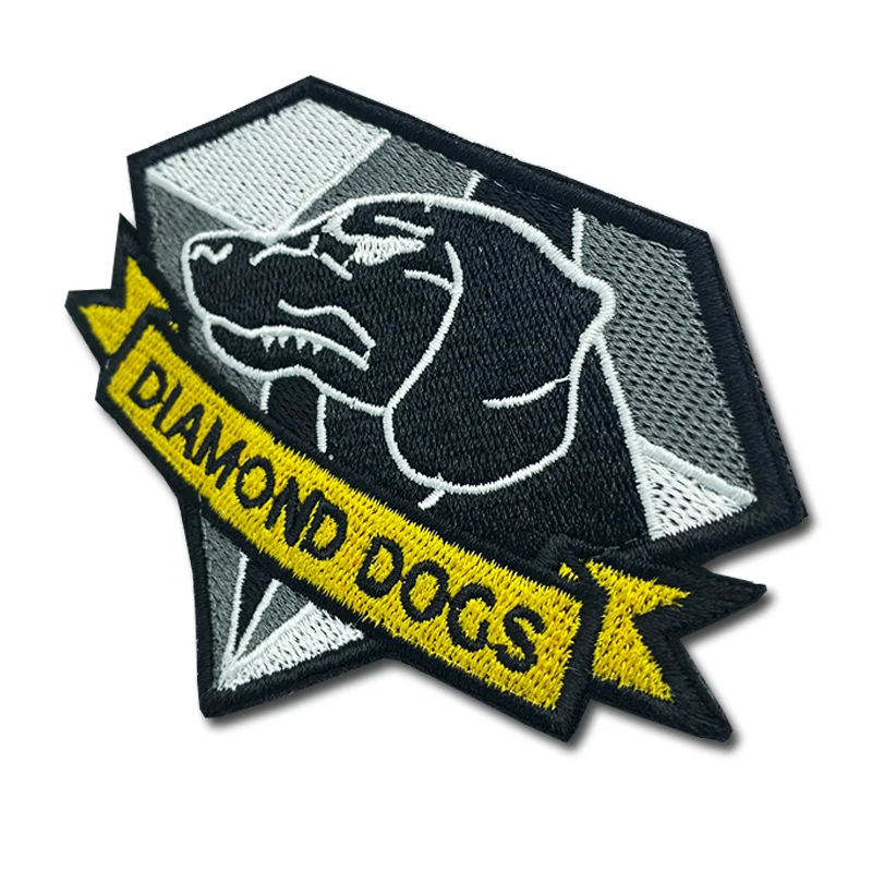 Parche bordado táctico militar con diseño diamante - imagen 4