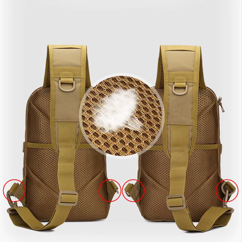 Pechera táctica MOLLE con puerto USB de carga para dispositivos - imagen 5