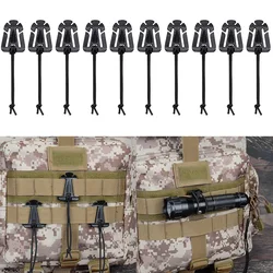 Accesorios MOLLE para mochila: hebilla táctica, mosquetón y clips