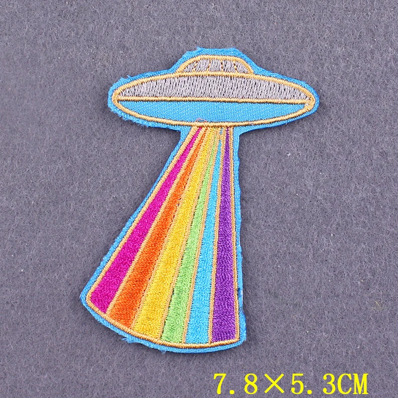 Parche táctico termoadhesivo OVNI alienígena para planchar - imagen 4