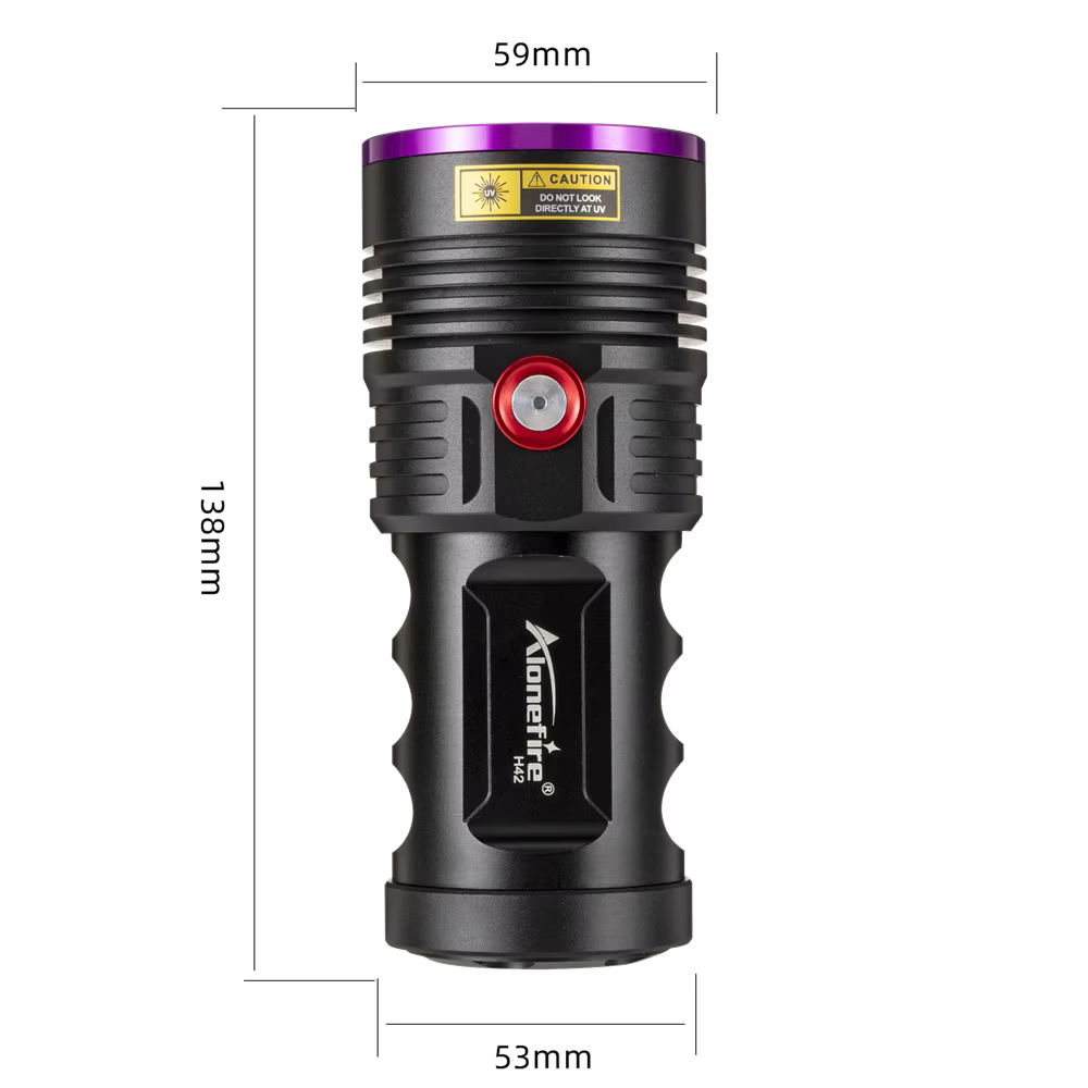 Linterna UV recargable 60W – Detector dinero falso, fluidos y manchas