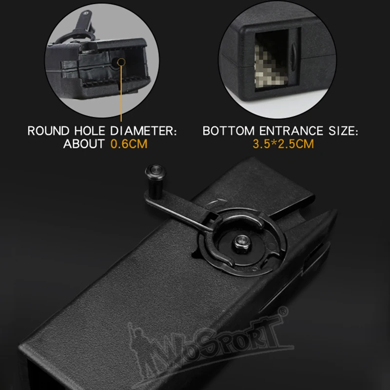 Cargador Airsoft M4 con manivela - táctico compatible AK/G36/MP5 - imagen 2
