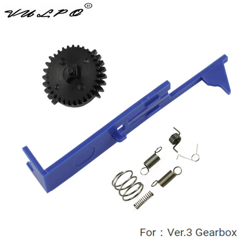 Gearbox Vulpo 9:1 sector doble – Engranaje repuesto AEG airsoft - imagen 4