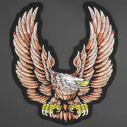 Parche bordado táctico águila para planchar en chaqueta de cuero