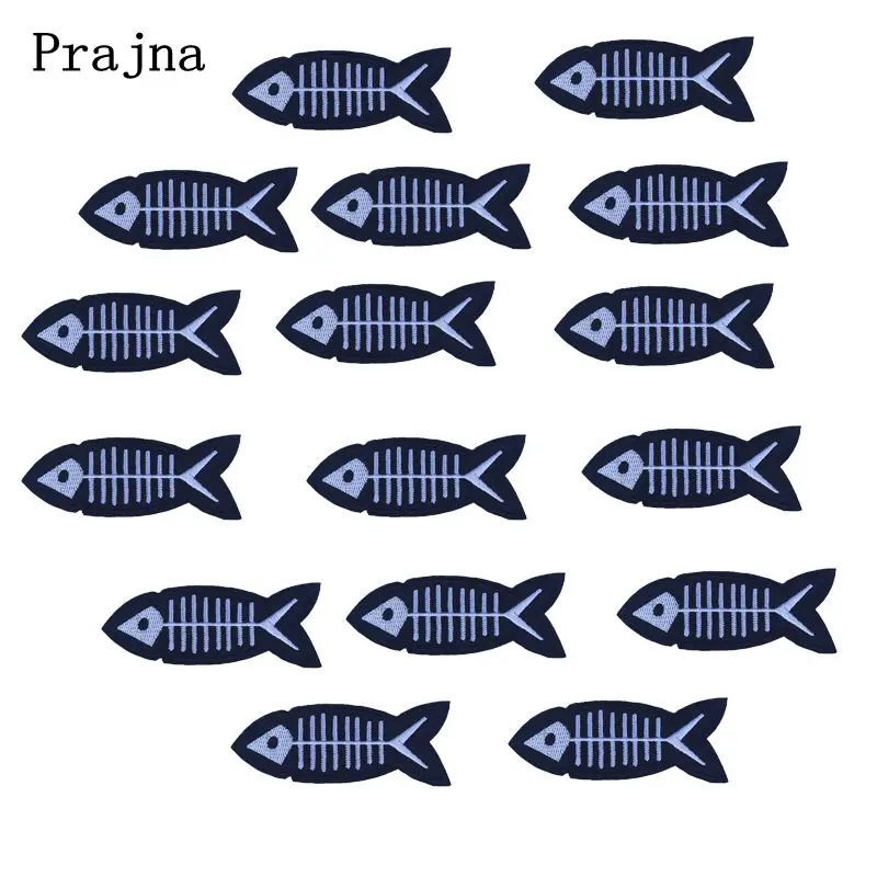 Parche bordado termoadhesivo pez punk rayas – Uniformes y Equipamiento Táctico - imagen 3