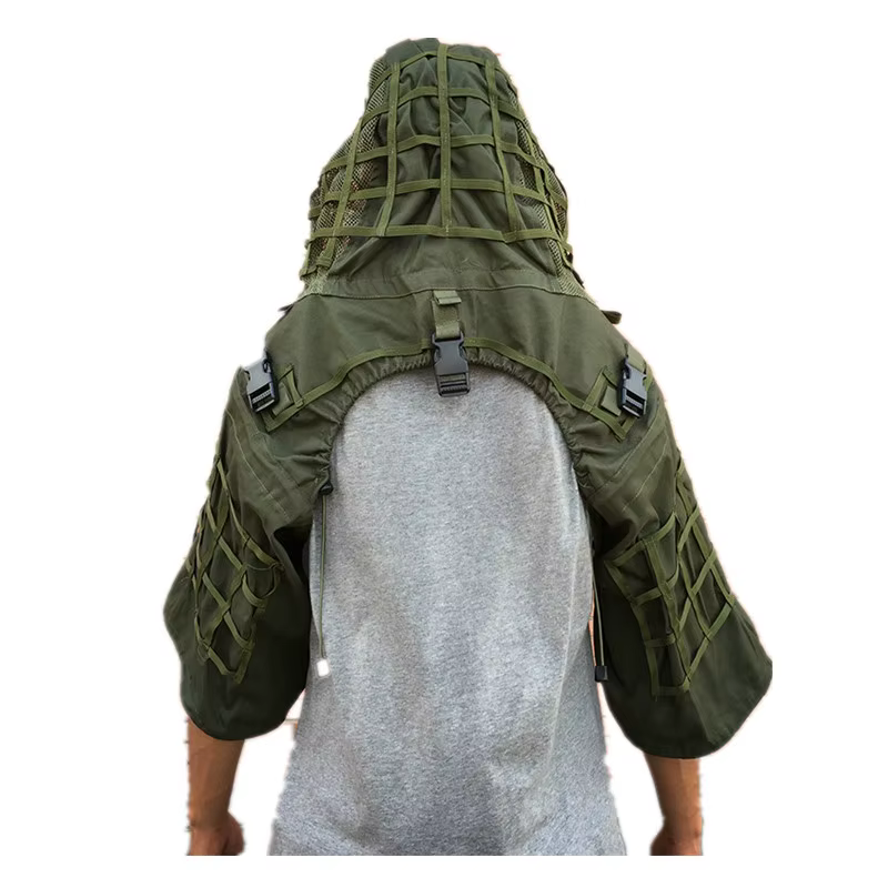 Traje Ghillie camuflaje táctico – Chaqueta de caza outdoor - imagen 2