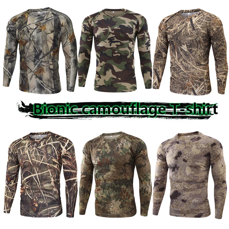 Camiseta táctica camuflaje woodland - imagen 2