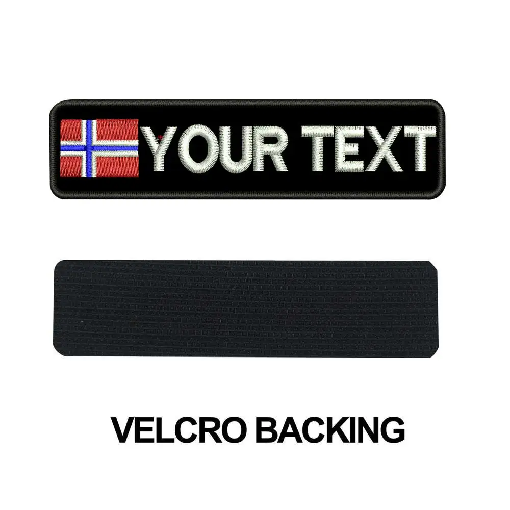 Parche personalizado con nombre de Noruega - planchado y gancho - imagen 4