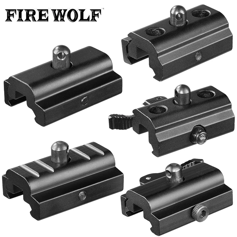 FIRE WOLF Adaptador Picatinny QD desmontaje rápido para bípode