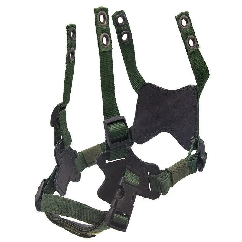 LWH M88 correa de sujeción casco táctico negro/oliva - imagen 3