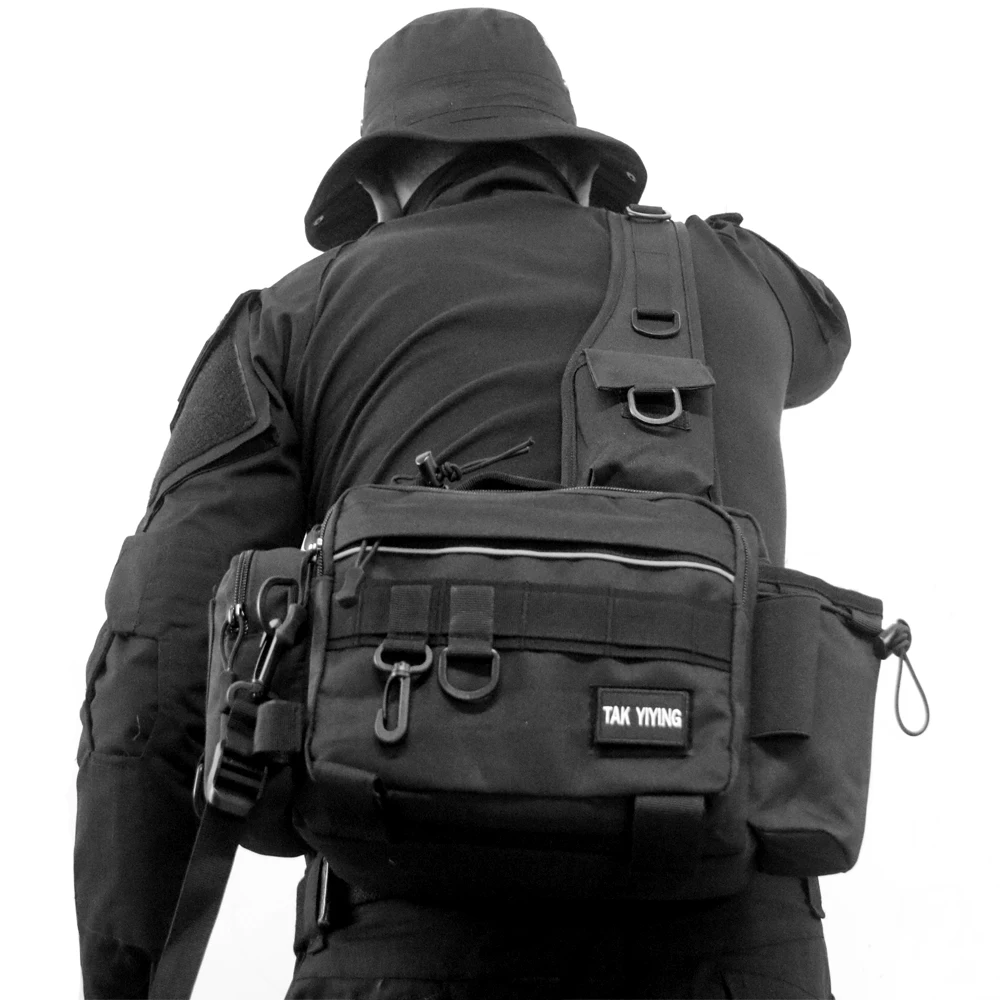 Vista frontal de la mochila