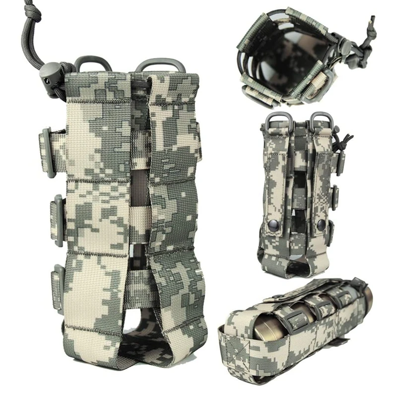 Bolsa MOLLE portabotellas táctica – Cordón ajustable - imagen 2