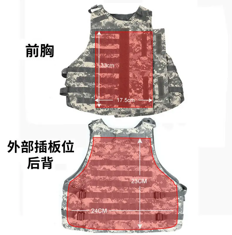 Chaleco táctico OTV Interceptor de nylon MOLLE para caza - imagen 5