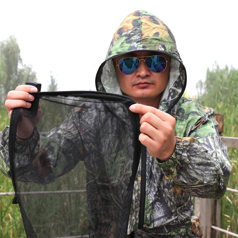 Traje camuflaje ultrafino ripstop protección solar antimosquitos - imagen 4