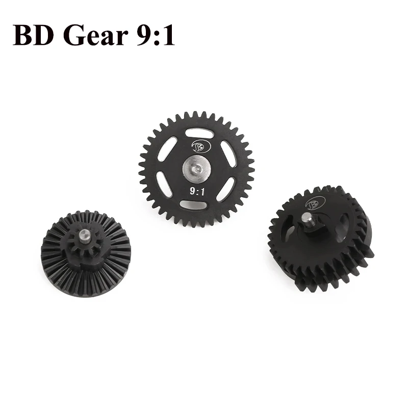 Piñones titanio 9:1 CNC - Set BD para gearbox AEG - imagen 2