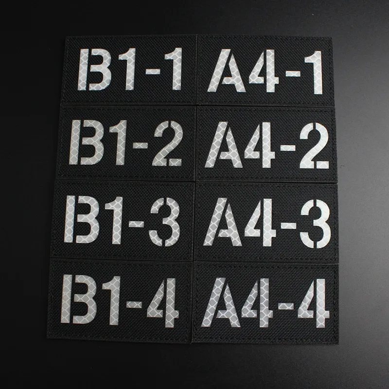 Parche táctico IR reflectante callsign para casco o chaleco MOLLE - imagen 3