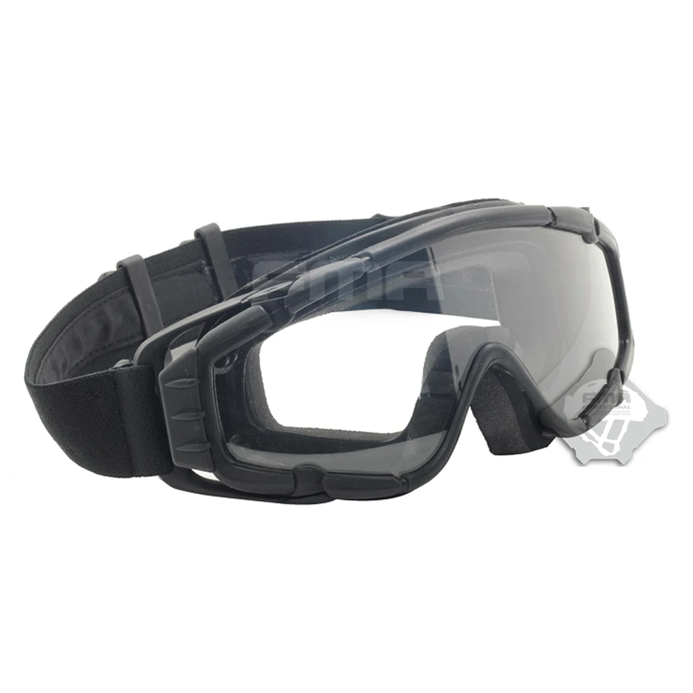 Gafas balísticas tácticas compatibles con casco – Negro/Tan militar - imagen 5