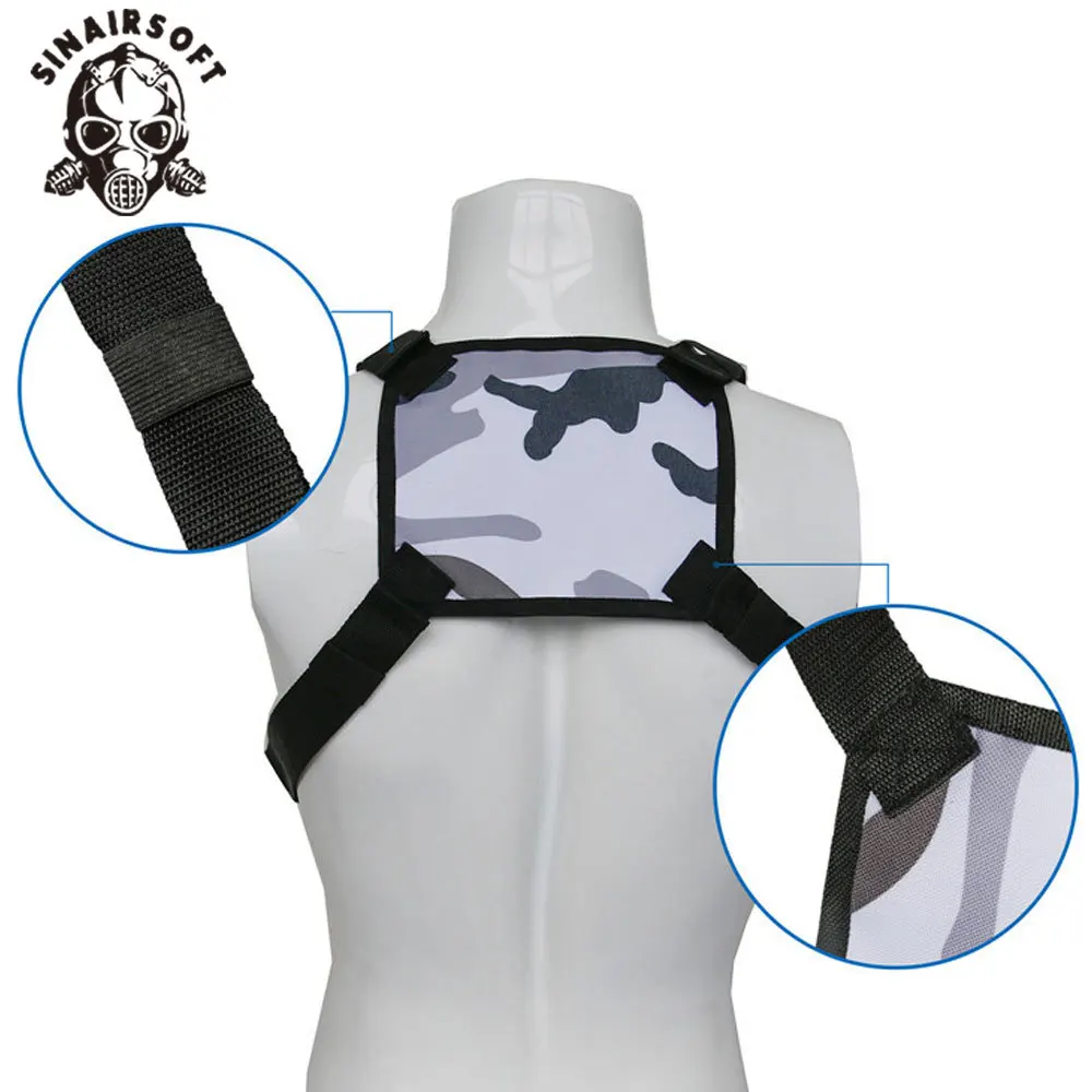 Chaleco táctico MOLLE Airsoft con bolsillo frontal - imagen 3