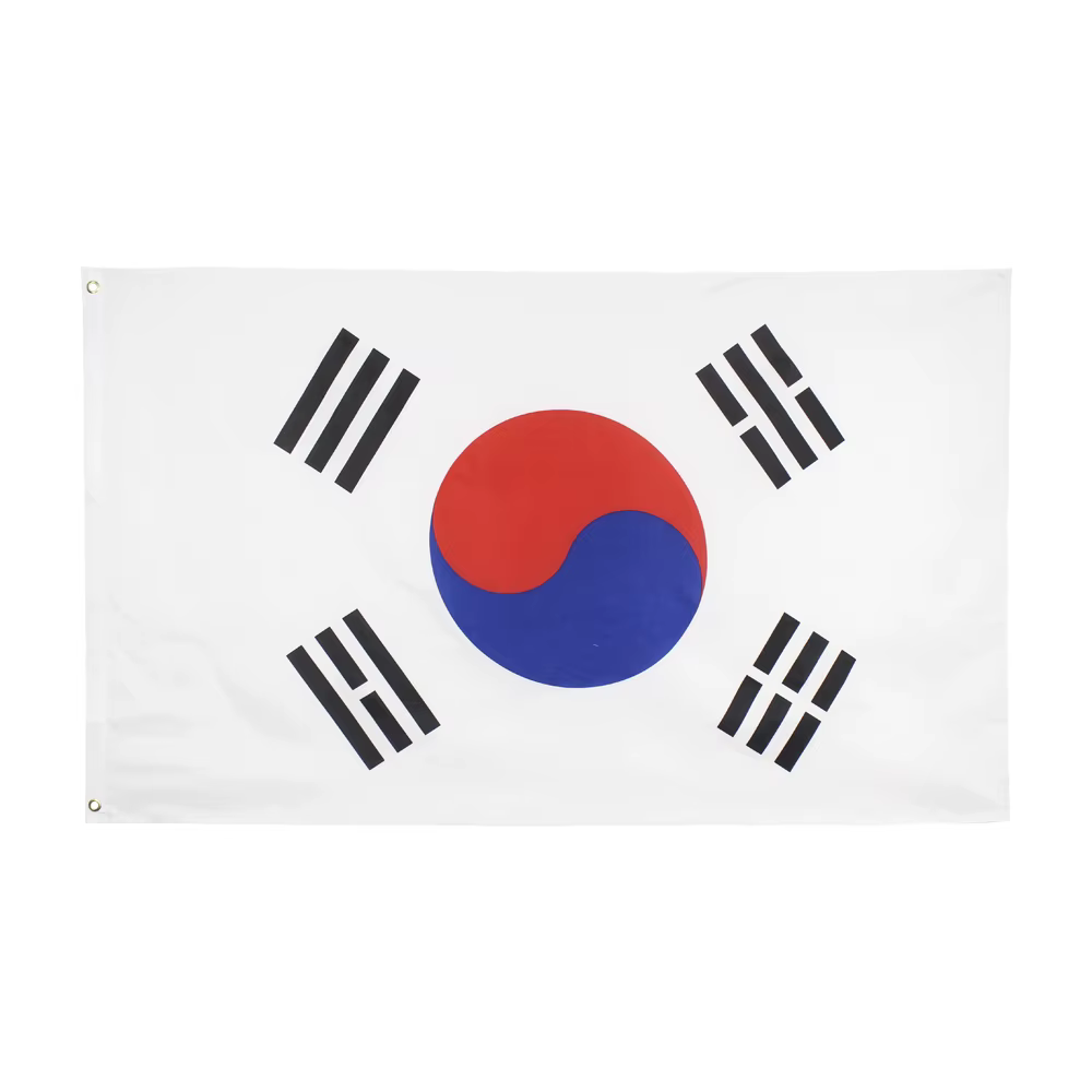 Bandera Corea del Sur 90x150cm poliestéster resistente intemperie