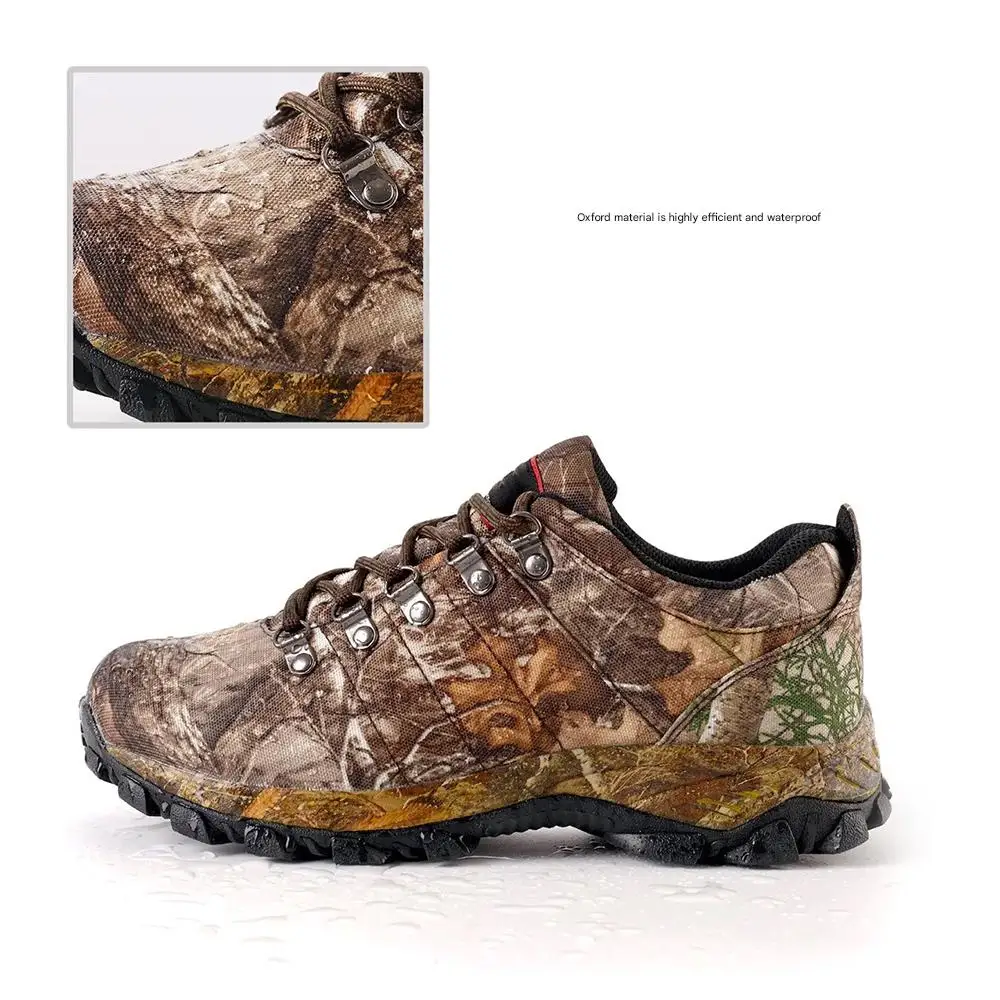 Botas tácticas camuflaje impermeables antideslizantes para senderismo