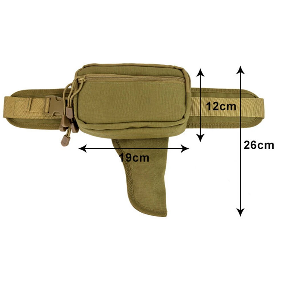 Riñonera táctica EDC con funda oculta para caza, camping y correr