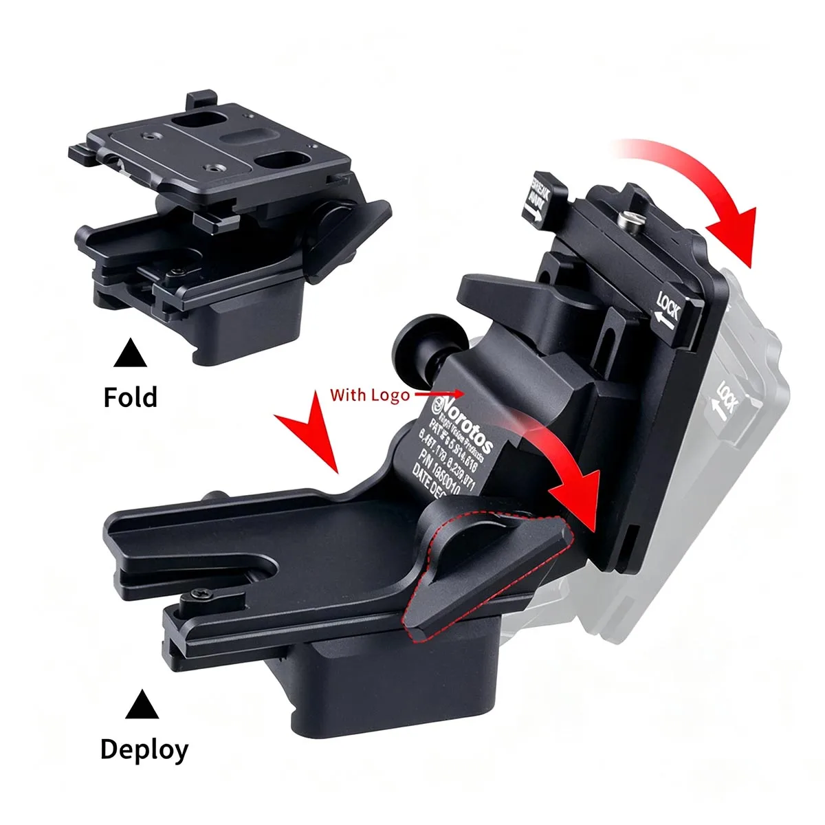 Soporte NVG universal de aluminio para casco - imagen 5