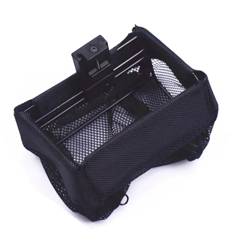 Bolsa táctica porta cartuchos malla MOLLE nailon negra - imagen 2