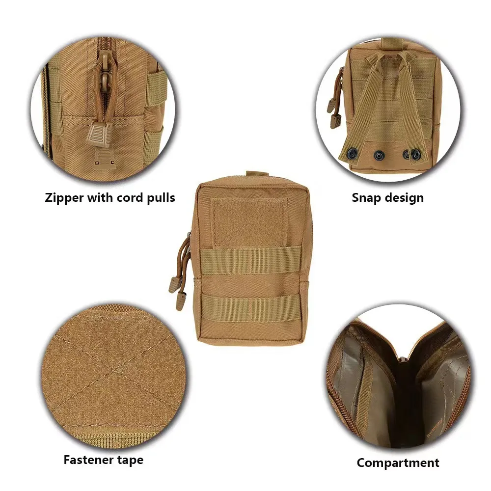 Bolsa táctica pequeña multiusos en formato EDC