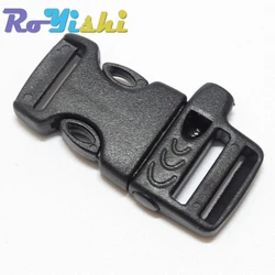 Hebilla de silbato táctico liberación lateral 15mm negra