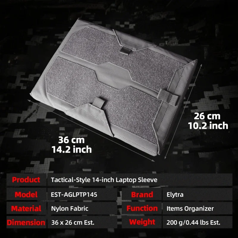 Mochila táctica estilo israelí con funda acolchada para portátil - imagen 4