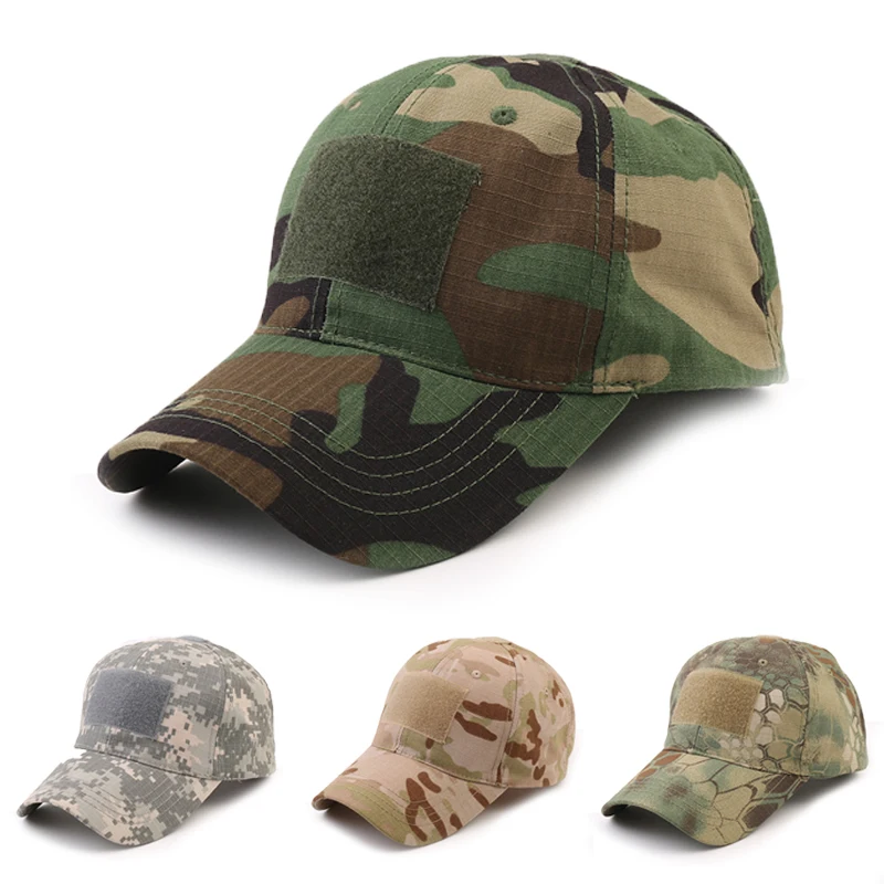 Gorra táctica camuflaje ajustable con visera plana para airsoft - imagen 2