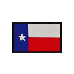 Parche bordado táctico caqui bandera Texas estrella solitaria PVC