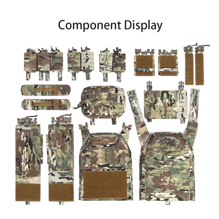 Chaleco táctico camuflaje con bolsillos modulares y hidratación - imagen 5