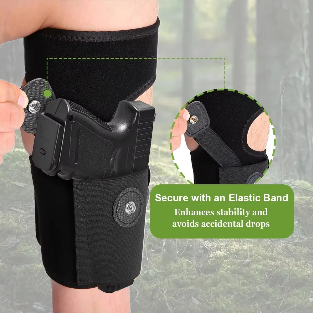 Funda de pierna para pistola oculta universal con bolsa cargador