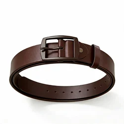 Cinturón de cuero genuino para hombre con hebilla premium informal