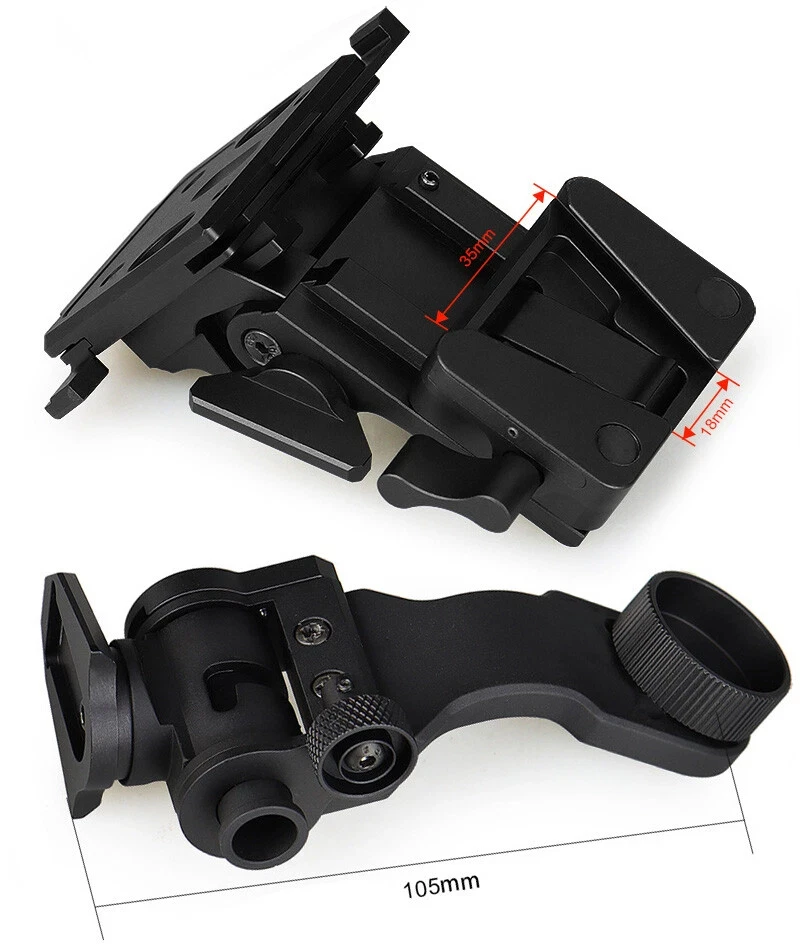 Soporte metálico NVG PVS para gafas nocturnas en casco Rhino - imagen 3