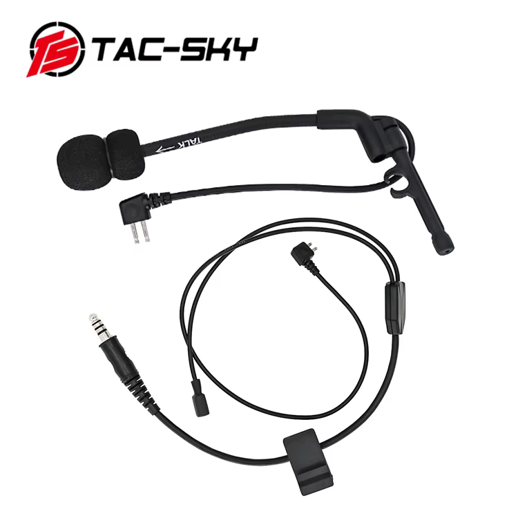 Auriculares tácticos Comtac cable en Y con micrófono cancelación ruido - imagen 5